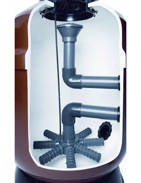 Filtr laminowany ATLAS boczny Ø750mm przyłącza 2'' - bez zaworu -36598