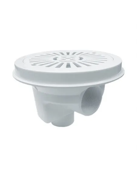 Odpływ denny okrągły 200mm biały baseny foliowe (27838)