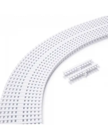 Kratka rynny przelewowej zakręty łączenie pojedyncze 335x22mm 1m Astralpool (28659)