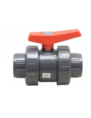 Zawór kulowy PVC PE-EPDM 50mm klej Cepex (02457)