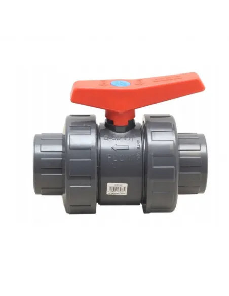 Zawór kulowy PVC PE-EPDM 40mm klej Cepex (02456)