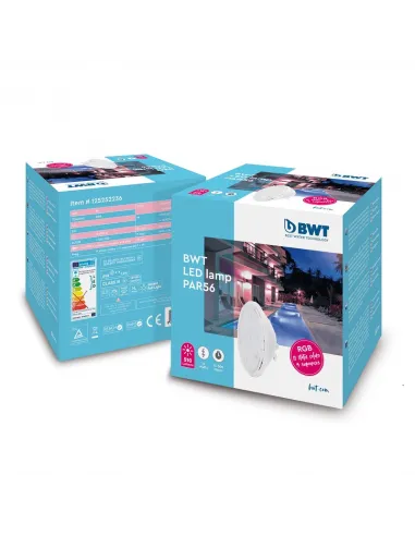 Żarówka podwodna PAR56 światło RGB 510 lm z pilotem BWT (125252236)