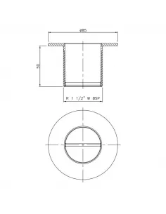 Dysza ssąca punkt odkurzacz stal basen płytkowany (16328) 2