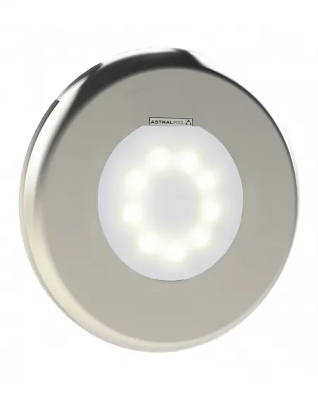 Lampa LED do basenu LumiPlus Flexi  AC 14,5W 1485LM V1 stal światło ciepłe ASTRALPOOL (71200WW_71209CLSS)