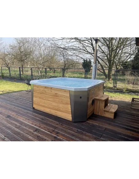 Wanna ogrodowa z piecem wewnętrznym POPRAD