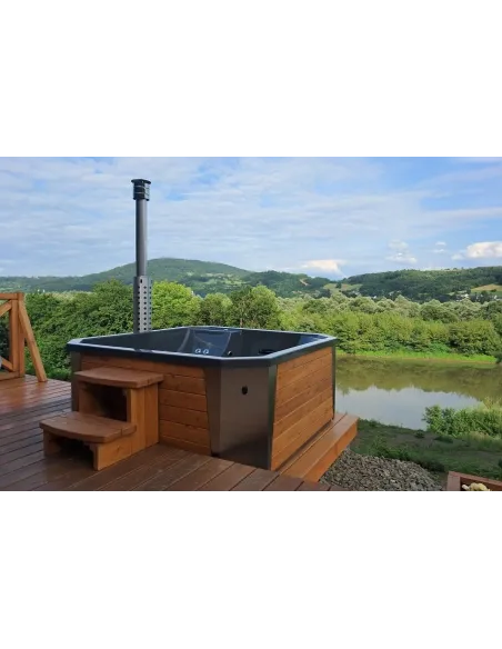 Wanna ogrodowa z piecem wewnętrznym POPRAD