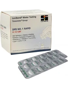 Tabletki do pomiaru chloru wolnego DPD1 do testera 10szt LOVIBOND