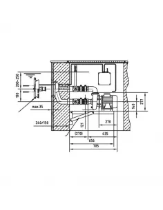 Masaż z brązu przeciwprąd do basenów Tajfun Jet Hugo Lahme 7620020 2