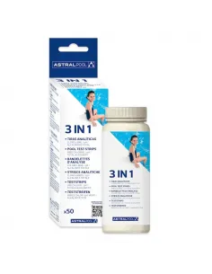 Paski do testowania parametrów wody 3 w 1 Astralpool 50 szt 41925