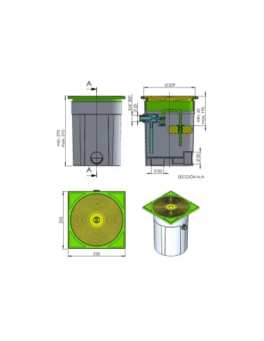 Regulator poziomu wody w basenie z zaworem odcinającym 15862