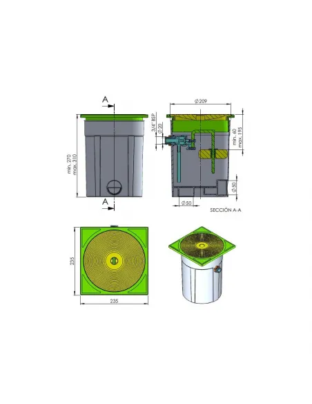 Regulator poziomu wody w basenie z zaworem odcinającym 15862