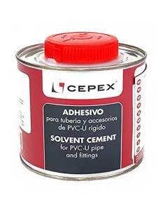 Klej do PVC-U rur złączek 500ml Cepex z pędzelkiem 09043