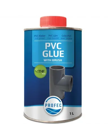 Klej do PVC-U rur złączek 500ml Profec z pędzelkiem 7030494