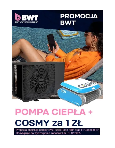 Pompa ciepła do basenu inwentorowa grzanie i chłodzenie wody 55-70m3 Inventer FI connect EF65