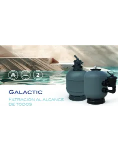 Filtr GALACTIC d400 z zaworem bocznym 9 m3/h basen do 72m3 - 77336 2