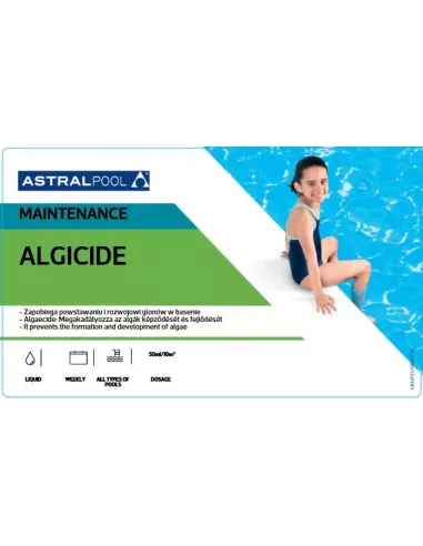 Preparat na algi i glony w basenie w płynie 1 l Alga Stop (Algicide) 77779