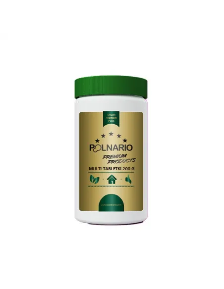 Chlor Premium Plus multi tabletki 200g 1kg Poolnario Premium 40-200M-001K
