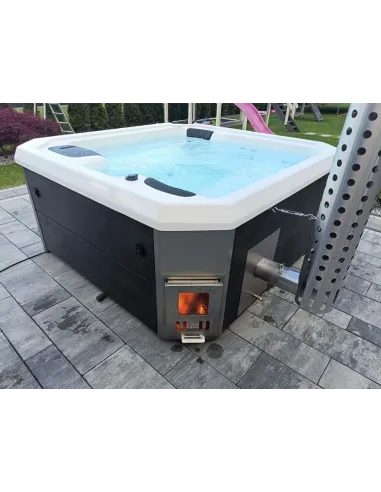 Wanna ogrodowa hybrydowa (piec i grzałka) SAN H