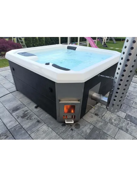 Wanna ogrodowa hybrydowa (piec i grzałka) SAN H