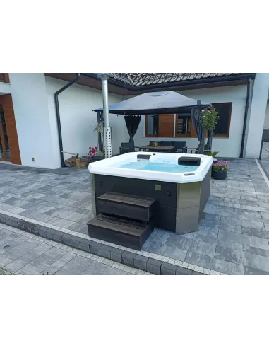 Wanna ogrodowa hybrydowa (piec i grzałka) SAN H