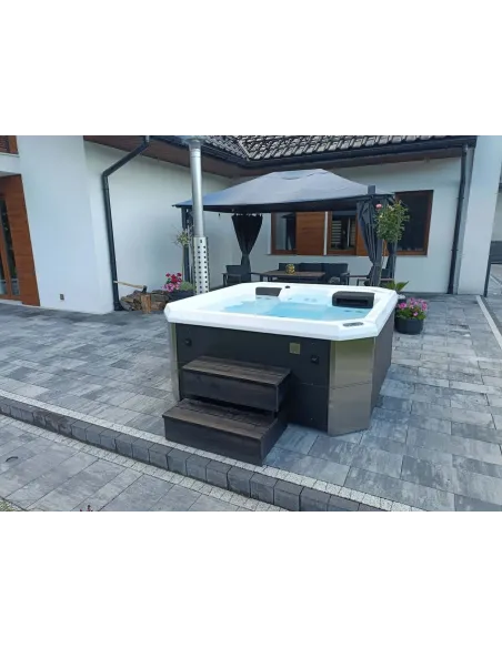 Wanna ogrodowa hybrydowa (piec i grzałka) SAN H