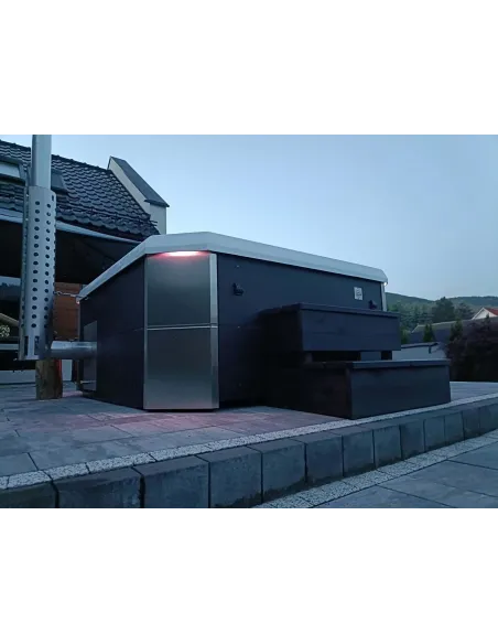 Wanna ogrodowa hybrydowa (piec i grzałka) SAN H