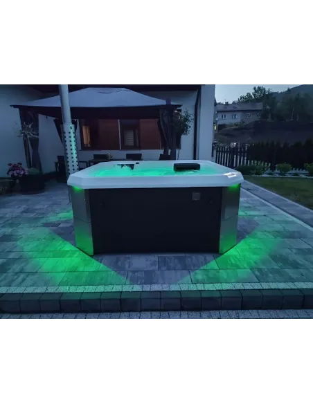 Wanna ogrodowa hybrydowa (piec i grzałka) SAN H