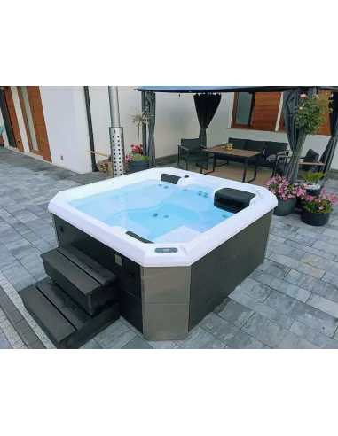 Wanna ogrodowa hybrydowa (piec i grzałka) SAN H