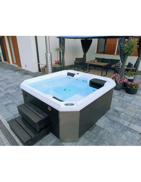 Wanna ogrodowa hybrydowa (piec i grzałka) SAN H