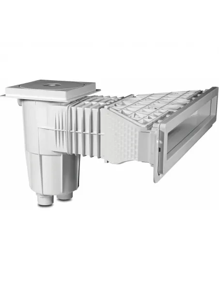 Skimmer wysokiego poziomu wody biały Flotide 1 1/2 x m6 mosiężny gwint 7035013