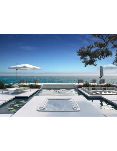 Wanna SPA komercyjna z rynną przelewową Verona