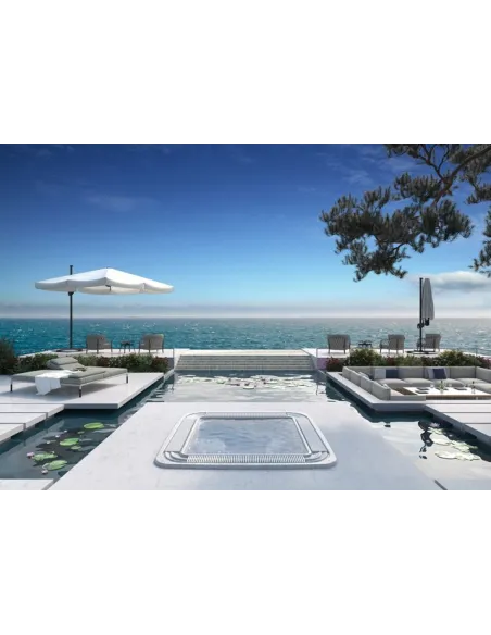 Wanna SPA komercyjna z rynną przelewową Verona