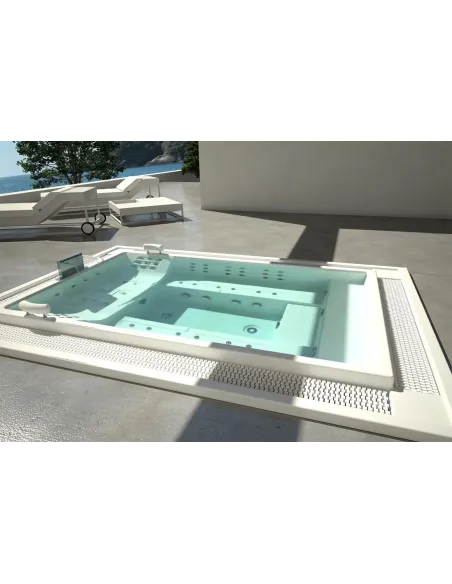 Wanna SPA komercyjna z rynną przelewową 7 osób TOKYO