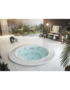Wanna SPA komercyjna z rynną przelewową 9 osób ROMA 2