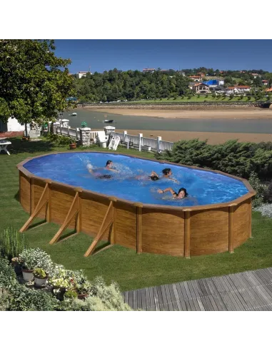 Basen GRE Pacyfic stalowy kanadyjski owalny 730x375x120 cm KIT730W