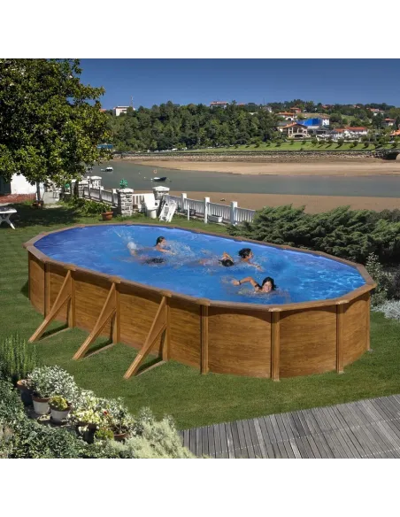 Basen GRE Pacyfic stalowy kanadyjski owalny 730x375x120 cm KIT730W