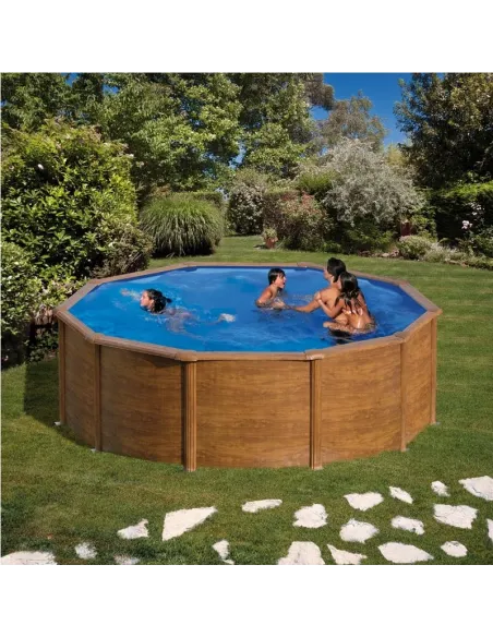 Basen stalowy kanadyjski okrągły ⌀ 460 cm x 120 cm PACIFIC GRE