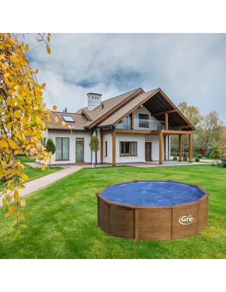 Basen stalowy kanadyjski okrągły ⌀ 460 cm x 120 cm PACIFIC GRE