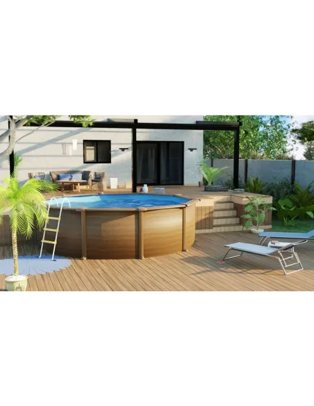 Basen stalowy kanadyjski okrągły ⌀ 460 cm x 120 cm PACIFIC GRE