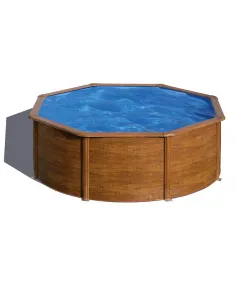 Basen stalowy kanadyjski okrągły ⌀ 350 cm x 120 cm PACIFIC GRE