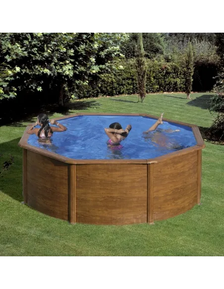 Basen stalowy kanadyjski okrągły ⌀ 300 cm x 120 cm PACIFIC GRE