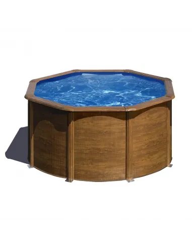 Basen stalowy kanadyjski okrągły ⌀ 240 cm x 120 cm PACIFIC GRE