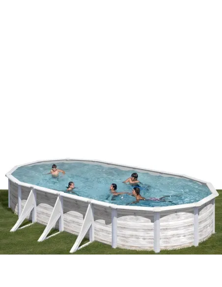 Basen stalowy kanadyjski owalny 730 x 375 cm x 120 cm