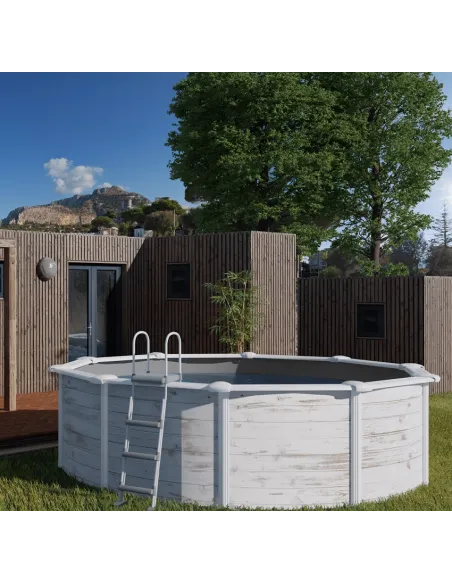 Basen stalowy kanadyjski okrągły ⌀ 350 x 120 cm FINLANDIA