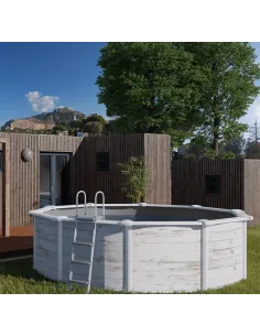 Basen stalowy kanadyjski okrągły ⌀ 300 x 120 cm FINLANDIA GRE 2