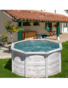 Basen stalowy kanadyjski okrągły ⌀ 240 x 120 cm FINLANDIA GRE 2