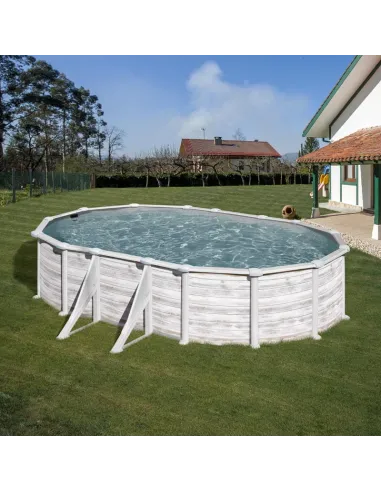 Basen stalowy kanadyjski owalny 610 x 375 cm x 132 cm GROENLANDIA