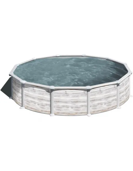 Basen stalowy kanadyjski okrągły ⌀ 460 x 132 cm GROENLANDIA