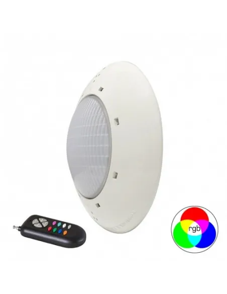 Lampa podwodna płaska biała obręcz światło RGB 900 lm z pilotem (71744)