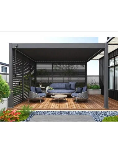 Pergola ogrodowa alumionowa taupe 3x4m Orion